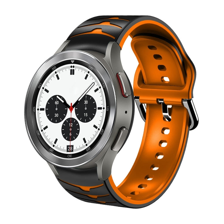 Cinturino in silicone con trama curva, For Samsung  Galaxy Watch 4 Classic 42mm