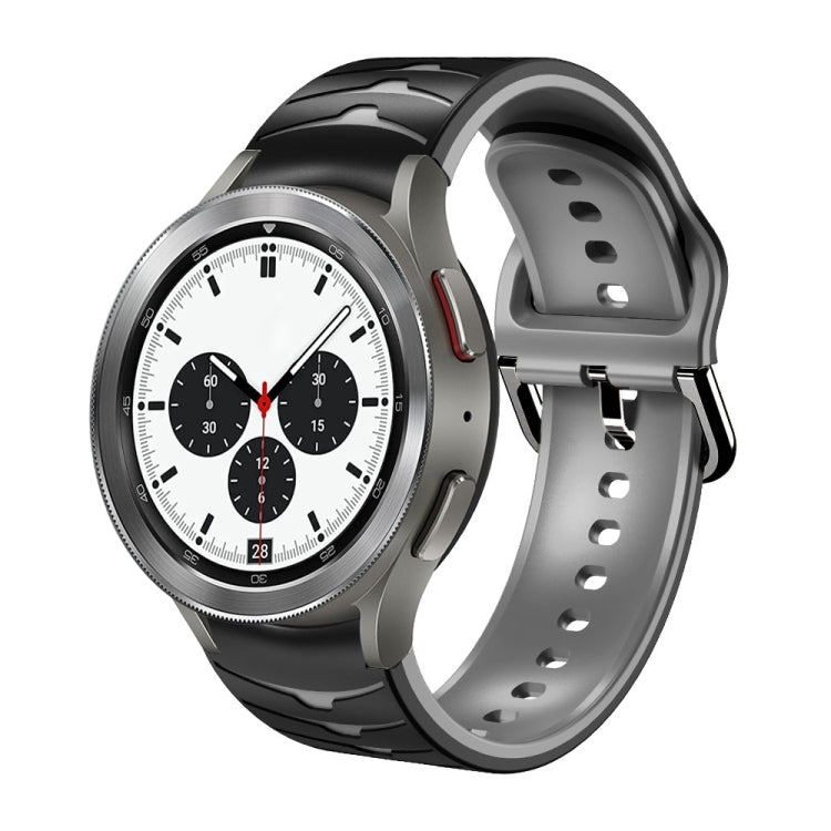 Cinturino in silicone con trama curva, For Samsung  Galaxy Watch 4 Classic 42mm