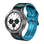 Cinturino in silicone con trama curva, For Samsung  Galaxy Watch 4 Classic 42mm