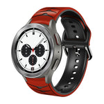 Cinturino in silicone con trama curva, For Samsung  Galaxy Watch 4 Classic 42mm
