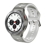 Cinturino in silicone con trama curva, For Samsung  Galaxy Watch 4 Classic 42mm