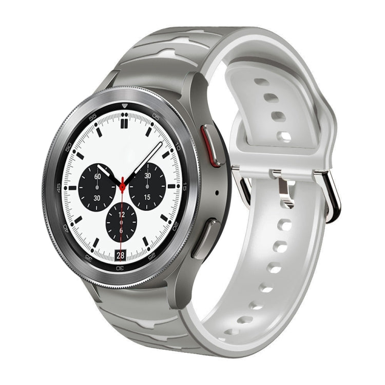 Cinturino in silicone con trama curva, For Samsung  Galaxy Watch 4 Classic 42mm