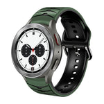 Cinturino in silicone con trama curva, For Samsung  Galaxy Watch 4 Classic 42mm