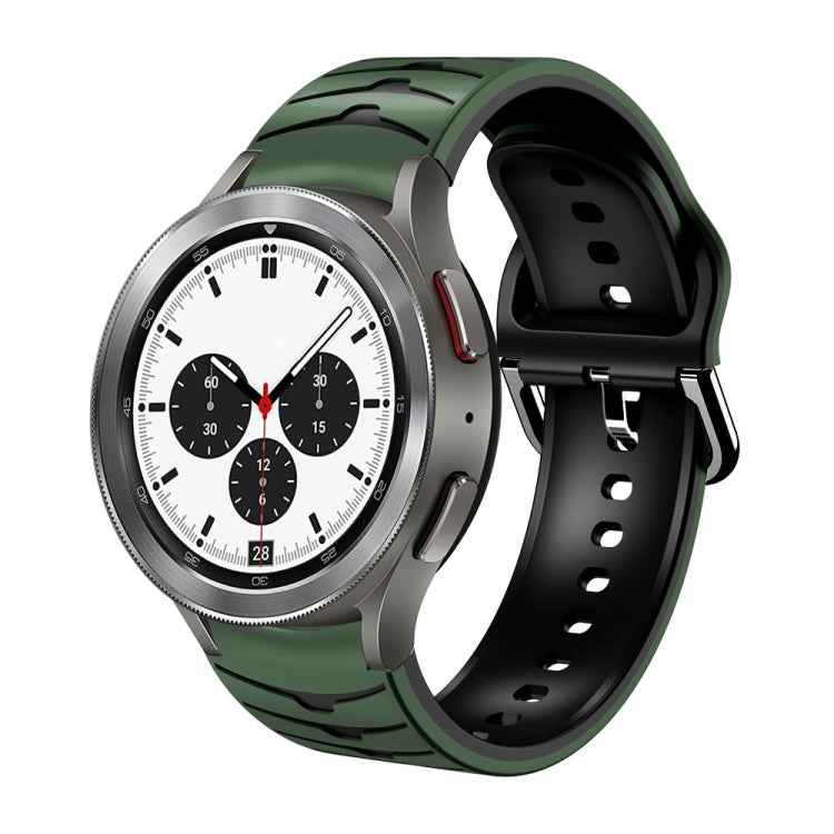 Cinturino in silicone con trama curva, For Samsung  Galaxy Watch 4 Classic 42mm