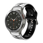 Cinturino in silicone con trama curva, For Samsung  Galaxy Watch 4 Classic 46mm