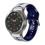 Cinturino in silicone con trama curva, For Samsung  Galaxy Watch 4 Classic 46mm