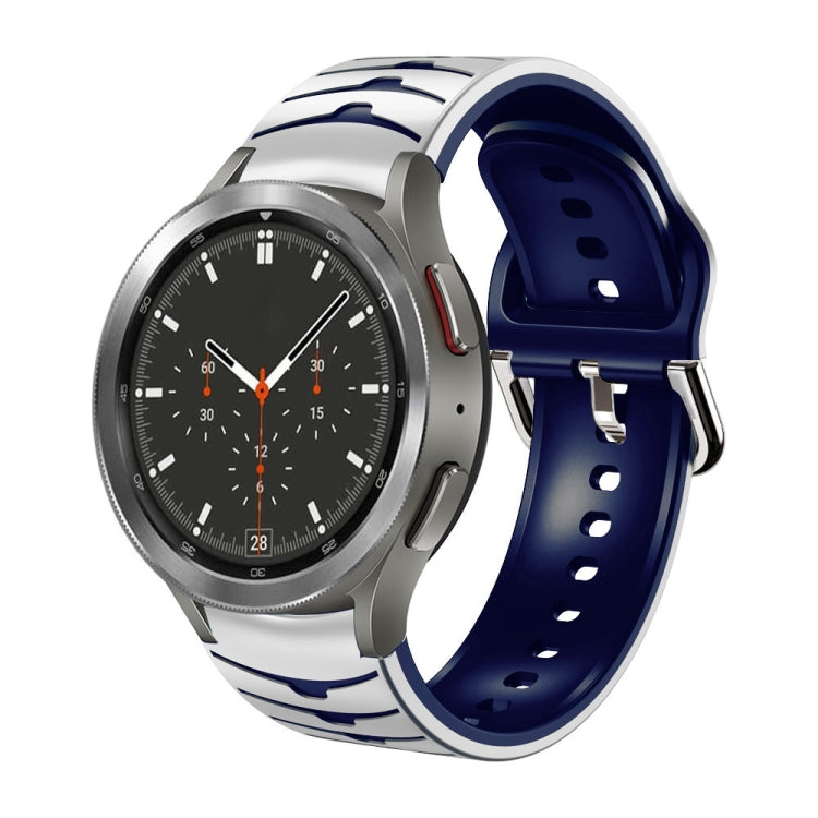 Cinturino in silicone con trama curva, For Samsung  Galaxy Watch 4 Classic 46mm