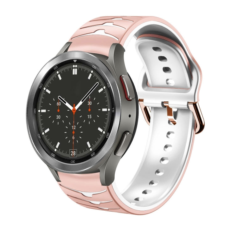 Cinturino in silicone con trama curva, For Samsung  Galaxy Watch 4 Classic 46mm