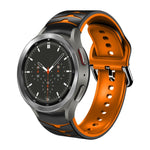 Cinturino in silicone con trama curva, For Samsung  Galaxy Watch 4 Classic 46mm