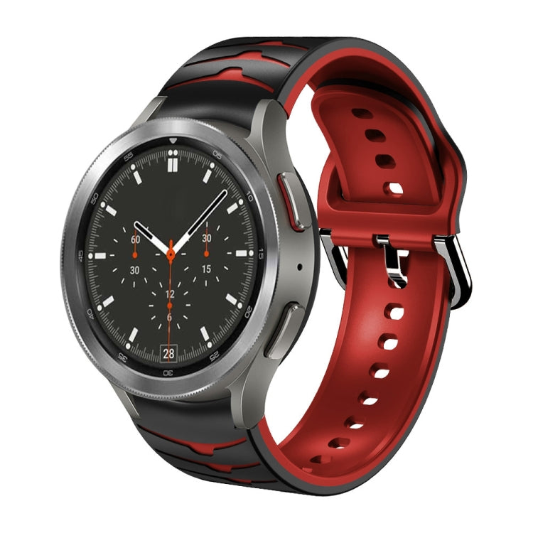 Cinturino in silicone con trama curva, For Samsung  Galaxy Watch 4 Classic 46mm