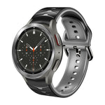 Cinturino in silicone con trama curva, For Samsung  Galaxy Watch 4 Classic 46mm