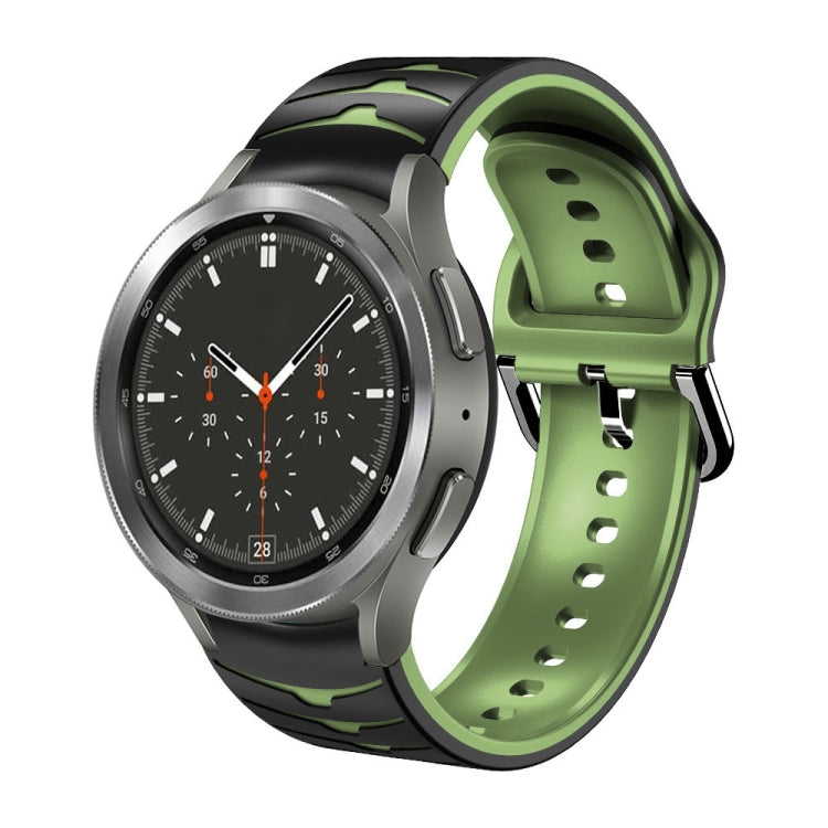 Cinturino in silicone con trama curva, For Samsung  Galaxy Watch 4 Classic 46mm