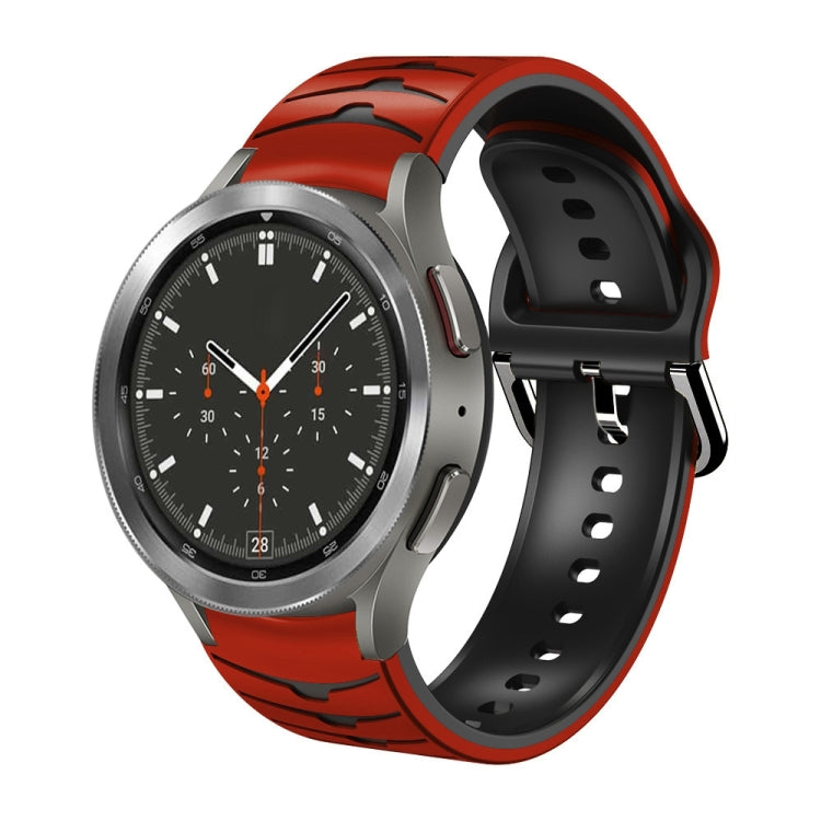 Cinturino in silicone con trama curva, For Samsung  Galaxy Watch 4 Classic 46mm