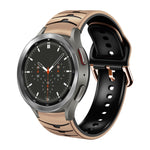 Cinturino in silicone con trama curva, For Samsung  Galaxy Watch 4 Classic 46mm