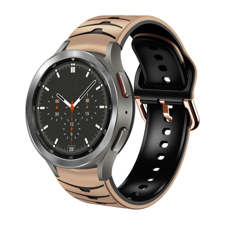 Cinturino in silicone con trama curva, For Samsung  Galaxy Watch 4 Classic 46mm