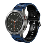 Cinturino in silicone con trama curva, For Samsung  Galaxy Watch 4 Classic 46mm