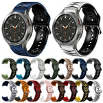 Cinturino in silicone con trama curva, For Samsung  Galaxy Watch 4 Classic 46mm