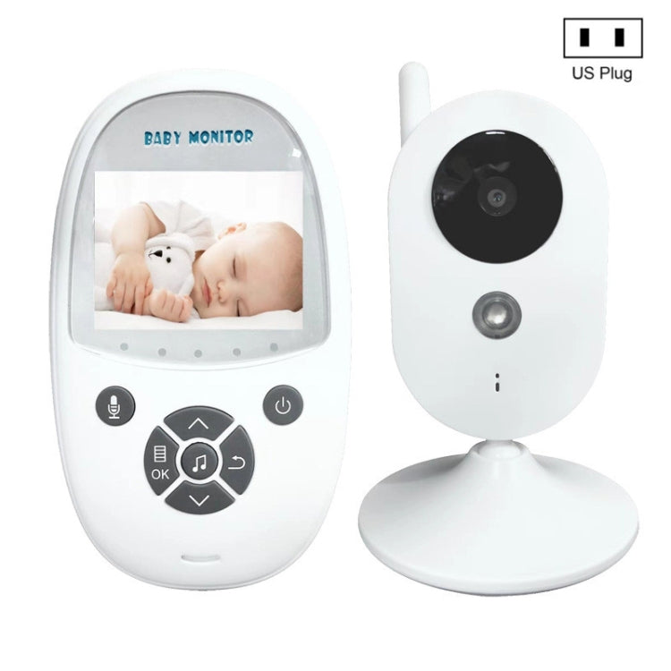 ZR302 2.4GHz Digital Video Smart Baby Monitor Videocamera per visione notturna, lettore musicale, funzione interfono bidirezionale, ZR302