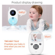 ZR302 2.4GHz Digital Video Smart Baby Monitor Videocamera per visione notturna, lettore musicale, funzione interfono bidirezionale, ZR302
