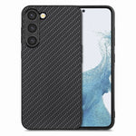 Cover posteriore in pelle con texture in fibra di carbonio, For Samsung Galaxy S23 5G, For Samsung Galaxy S23+ 5G, For Samsung Galaxy S23 Ultra 5G