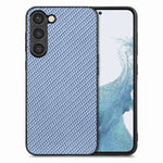 Cover posteriore in pelle con texture in fibra di carbonio, For Samsung Galaxy S23 5G, For Samsung Galaxy S23+ 5G, For Samsung Galaxy S23 Ultra 5G