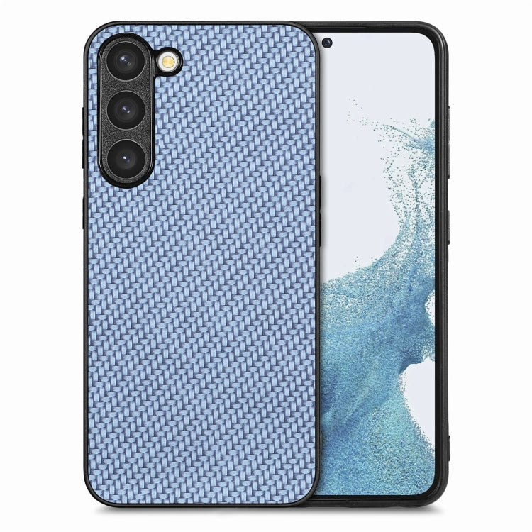 Cover posteriore in pelle con texture in fibra di carbonio, For Samsung Galaxy S23 5G, For Samsung Galaxy S23+ 5G, For Samsung Galaxy S23 Ultra 5G