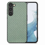 Cover posteriore in pelle con texture in fibra di carbonio, For Samsung Galaxy S23 5G, For Samsung Galaxy S23+ 5G, For Samsung Galaxy S23 Ultra 5G