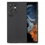 Cover posteriore in pelle con texture in fibra di carbonio, For Samsung Galaxy S23 5G, For Samsung Galaxy S23+ 5G, For Samsung Galaxy S23 Ultra 5G