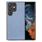 Cover posteriore in pelle con texture in fibra di carbonio, For Samsung Galaxy S23 5G, For Samsung Galaxy S23+ 5G, For Samsung Galaxy S23 Ultra 5G