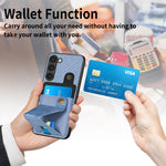 Custodia per cellulare con porta carte di credito in fibra di carbonio, For Samsung Galaxy S23 5G, For Samsung Galaxy S23+ 5G, For Samsung Galaxy S23 Ultra 5G