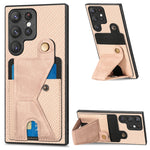 Custodia per cellulare con porta carte di credito in fibra di carbonio, For Samsung Galaxy S23 5G, For Samsung Galaxy S23+ 5G, For Samsung Galaxy S23 Ultra 5G