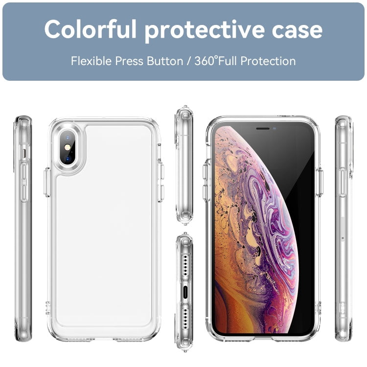 Custodia per telefono in TPU per iPhone X / XS serie Candy, For iPhone X / XS