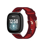 Cinturino per orologio in tela intrecciata di nylon, For Fitbit Versa 3, For Fitbit Sense