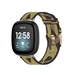 Cinturino per orologio in tela intrecciata di nylon, For Fitbit Versa 3, For Fitbit Sense