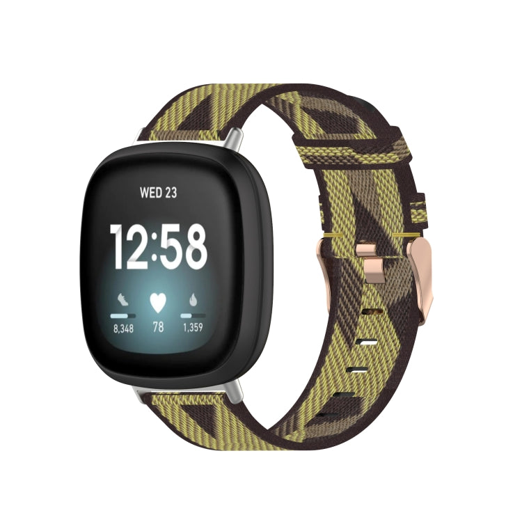Cinturino per orologio in tela intrecciata di nylon, For Fitbit Versa 3, For Fitbit Sense