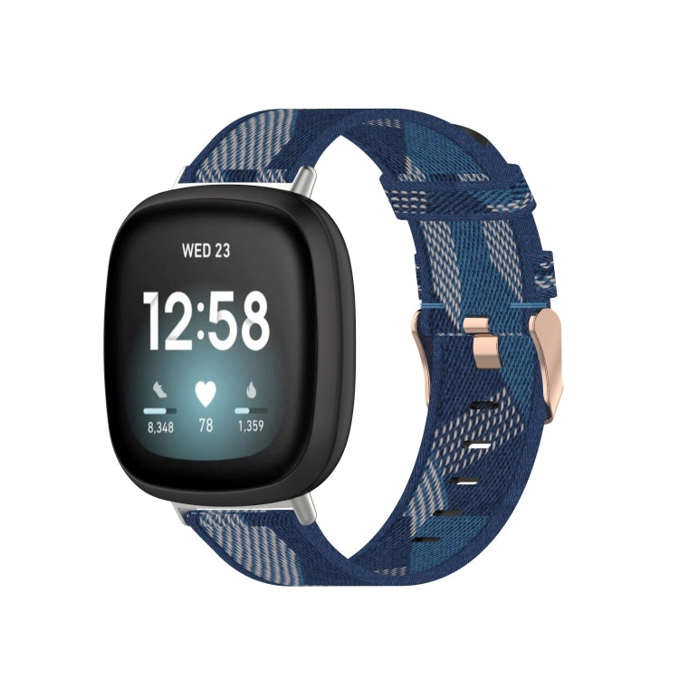 Cinturino per orologio in tela intrecciata di nylon, For Fitbit Versa 3, For Fitbit Sense