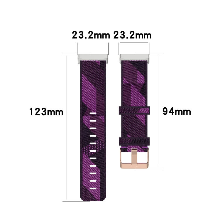 Cinturino per orologio in tela intrecciata di nylon, For Fitbit Versa 3, For Fitbit Sense