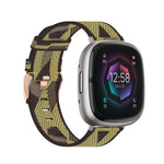 Cinturino per orologio in tela intrecciata di nylon, For Fitbit Versa 3, For Fitbit Sense