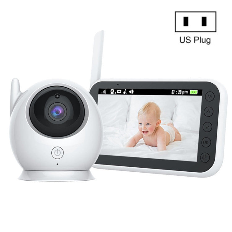 ABM100 4,3 pollici Wireless Video Color Night Vision Baby Monitor Telecamera di sicurezza a 360 gradi, ABM100