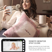 ABM100 4,3 pollici Wireless Video Color Night Vision Baby Monitor Telecamera di sicurezza a 360 gradi, ABM100