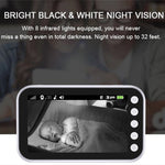 Baby Monitor Wireless 4,3 pollici con Visione Notturna e Allarme