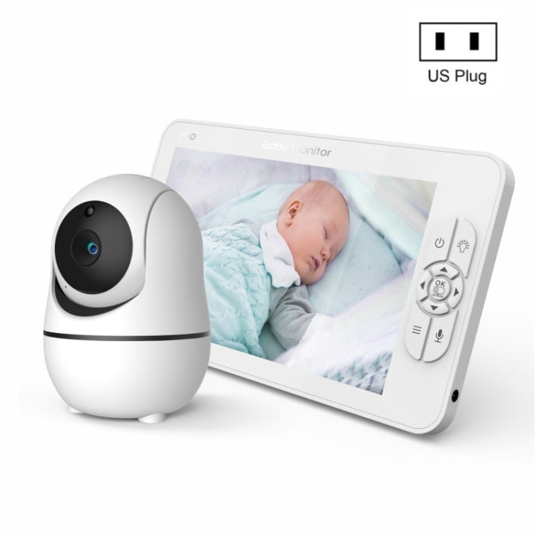 SM70PTZ Schermo da 7 pollici Baby monitor digitale wireless da 2,4 GHz, visione notturna automatica / interfono vocale bidirezionale, SM70PTZ