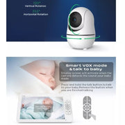 SM70PTZ Schermo da 7 pollici Baby monitor digitale wireless da 2,4 GHz, visione notturna automatica / interfono vocale bidirezionale, SM70PTZ