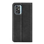 Per ZTE Blade A72 5G Custodia in pelle con ventosa magnetica retro-pelle, For ZTE Blade A72 5G