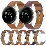 Cinturino per orologio cucito in rilievo in pelle, For Google Pixel Watch 4 / 3 / 2 / 1 41mm
