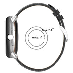 Cinturino per orologio cucito in rilievo in pelle, For Google Pixel Watch 4 / 3 / 2 / 1 41mm