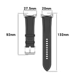 Cinturino per orologio cucito in rilievo in pelle, For Google Pixel Watch 4 / 3 / 2 / 1 41mm