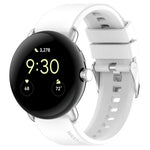 Connettore in metallo + cinturino in silicone tinta unita, For Google Pixel Watch 4 / 3 / 2 / 1 41mm