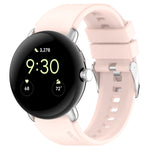 Connettore in metallo + cinturino in silicone tinta unita, For Google Pixel Watch 4 / 3 / 2 / 1 41mm