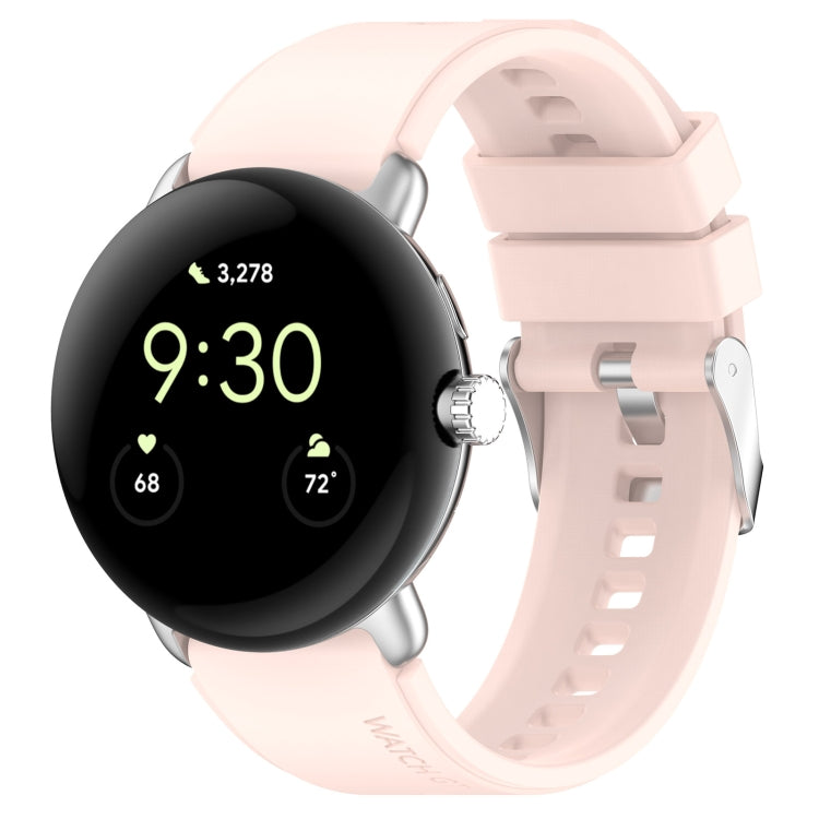 Connettore in metallo + cinturino in silicone tinta unita, For Google Pixel Watch 4 / 3 / 2 / 1 41mm